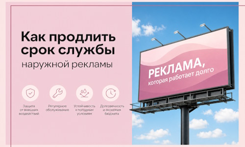 Как продлить срок службы наружной рекламы в Малоярославце