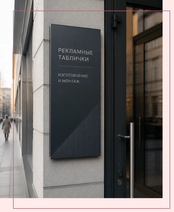 Рекламные таблички в Малоярославце по цене от 4654 р. | Аванза-Млр