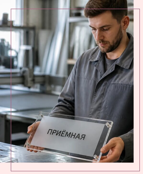 Таблички из оргстекла на заказ в Малоярославце от 4033 р. | Аванза-Млр
